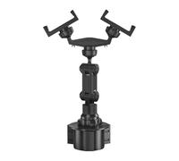 Générique Support Téléphone pour Voiture - Attache Horizontale Et Verticale | Monture Téléphone Porte-Gobelet 2 Fentes | pour Trajet Quotidien Voyage Road Trip Navigation Vidéo Camion Caravane