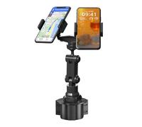 Générique Support Téléphone pour Voiture - Attache Horizontale Et Verticale,Monture Téléphone Porte-Gobelet 2 Fentes,pour Trajet Quotidien Voyage Road Trip Navigation Vidéo Camion Caravane