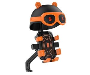 Générique Support Téléphone Vélo, Rotation 360° Et Absorption Chocs, Support De Téléphone Vélo pour Le Cyclisme, Adapté Au VTT, Route, Ville, Touring, Voyage, Aventure,