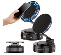 Générique Support Telephone Voiture Magnetique, 360° Réglable Support Telephone Voiture Rotating Magnetic Car Phone Holder Foldable for Smooth Surface, Fit for All Smartphones (2PCS)