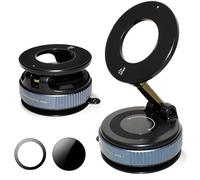 Générique Support Téléphone Voiture MagSafe, Rotatif à 360 Portable Aimanté Telephone Voiture, Fixation Ultra-Stable Support Telephone Pliable pour iPhone 16 Pro-12 et Android Phone, Noir