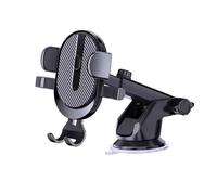 Générique Support Téléphone Voiture Tableau de Bord 360° - Ventouse Puissante Pare-Brise & Tableau de Bord - Réglable pour Smartphone 4-7 Pouces - avec Clips 2 Câble et 2 Lingettes