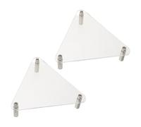 Générique Support Triangulaire Acrylique Transparent pour Ballons de Sport Lot de 2 Supports Stables pour Ballons de Football Basketball et Baseball et Antidérapant Accessoires