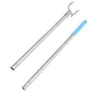 Générique Support Tringle Penderie en Acier Inoxydable Fourche Carrée en Aluminium, Tringle Extensible de 95 Cm pour Dressing et Séchage des Vêtements