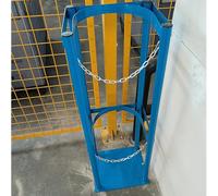 Générique Support Vertical pour Bouteilles d'oxygène - Capacité 1 Bouteille, Support Robuste pour Bouteilles d'azote avec chaîne réglable, Support en Acier pour écoles, hôpitaux et usines (b