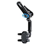 Générique Support Visière Téléphone Rotatif 360° Anti-Dérapant Organiseur | Fixation Mobile pour Voiture pour Berlines 4x4 Monospaces Pickups Hommes Femmes Conducteurs Familiaux