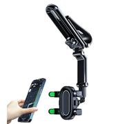 Générique Support Visière Téléphone Rotatif 360° Anti-Dérapant Organiseur | Fixation Mobile pour Voiture Hommes Femmes Conducteurs Berlines SUV Pickups Véhicules