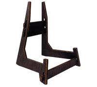 Générique Supports Assiettes - Bois, 20.5x19x25.5cm Porte-Cadre Photo Solide & Compact | Support Double Couche Forme L, Présentoir Décoratif Pour Livres, Plaques, Vaisselle, Photos, Décoration Maison