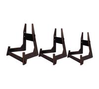 Générique Supports Assiettes - Bois, 20.5x19x25.5cm Porte-Cadre Photo Solide & Compact | Support Double Couche Forme L, Présentoir Décoratif Pour Livres, Plaques, Vaisselle, Photos, Décoration Maison