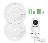Générique Supports Caméra Surveillance WiFi Interieur 55 mm pour Tapo C200 C210 IPC40C IPC42C TPC42EW IPC43AN IPC43AW MIPC451, Lot de 2 Supports Kit pour Caméra Dôme Bases de Montage Mural Accessoire