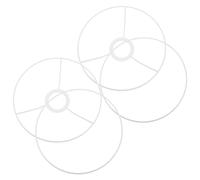 Générique Supports d'abat-jour en fer blanc 20 CM, 2 pièces, support E27 pour lampes de table, lampadaires et bricolage d'éclairage intérieur