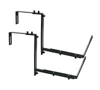 Générique Supports de boîte de jardinière réglables - 2pcs Boîte de Garde-Corps Boîte à Fleurs Réglable | Porte- de Balcon Robuste, de clôture Stand pour la clôture de clôture en Plein air Balcon d