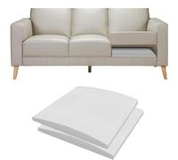 Générique Supports De Canapé Robustes pour Assise Affaissée,Coussin De Rembourrage en Mousse Haute Densité D'épaisseur,Coussin De Remplacement pour Matelas De Canapé d'angle en U,Blanc,2seats