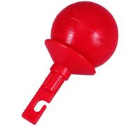 Générique Supports de Canne pour aveugles Embout de Canne en Forme de Crochet Boule rotative Rouge Plastique pour mobilité améliorée Guidage intérieur extérieur Personnes malvoyantes