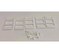 Générique Supports de Cartes et Pions de Comptage pour Jeu Qui est-ce, Édition 1987 MB, 5 Supports et 10 Pions, Pièces de Remplacement