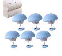 Générique Supports de Couette de Style Champignon - Attaches pour Housse de Couette, Lot de 6 Broches de Serrage pour draps épais, 3,3 cm x 3 cm. Les, Les couetes et Le Linge de Table en Place