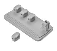 Générique Supports de Fils en Silicone durables, Clips de de câbles adhésifs pour Zone de Travail soignée, Clip de câble adhésif Doux pour Le Bureau