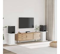 Générique Supports de Haut-parleurs 2 pcs Blanc Bois d'ingénierie Appareils électroniques Audio Accessoires Audio Accessoires pour Enceintes Supports & Pieds d'enceintes (Poids 12.2KG)