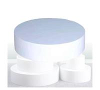 Générique Supports de présentation sur pied, support rond, plateforme de scène for événements, for accessoires de mariage, magasin de vêtements, présentoir de modèles(White,80x20cm)