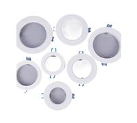 Générique Supports de projecteur LED, adaptateurs support lumière, anneaux d'abat-jour, trou agrandi, cadres extérieurs blancs découpés, cercles correcteurs(A4)
