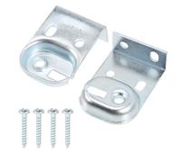 Générique Supports de Remplacement pour Stores Enrouleurs Carrés, Fixation Métallique Renforcée, Kit D'accessoires en Fer Robuste, Compatible Stores Universels, Installation Maison