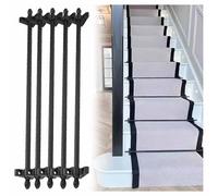 Générique Supports de Tapis de Couloir réglables et polis, Fixations sécurisées pour sols, Ensemble de Supports pour Tapis d'escalier, compatibles avec Les Tapis de Couloir, visserie Incluse pour Une