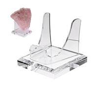 Générique Supports d'Exposition pour Cristaux - Organisateur à Base Carrée en Acrylique,Présentoir D'Affichage,pour Spécimens Fossiles Minéraux Maison Atelier Lieu de Travail Étagère Table de