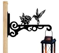 Générique Supports pour d'Extérieur | Crochet silhouette robuste avec motif colibri,Supports pour pots de fleurs d'extérieur,pour terrasse porche balcon clôture fenêtre cour plafond