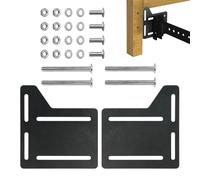 Générique Supports Tête De Lit | 2 Pièces Adaptateur Modification Métal Robuste avec Quincaillerie - Supports pour Tête De Lit Et Sommier | pour Fixation Murale, Coin Nuit, Sommeil, Meuble Chambre