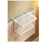 Générique sur radiateur Airer, radiateur Porte-Serviettes Cintre vêtements Lavage séchage intérieur Support Rail Grande capacité (35 cm/13,7 Pouces)(Milk,45x15cm/17.6x5.9in)