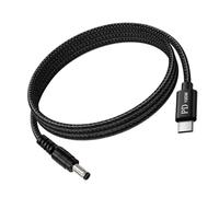 Générique Surcharge du câble convertisseur de type C, 5.5x2.1mm straight h | rapide PD100W, alimentation Flexible, longue durée d ' utilisation, puce de sécurité protégée, pour tablettes