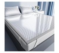 Générique Surmatelas Rafraîchissant for Dormeurs Sensibles À La Chaleur, Parure De Literie D'été Respirante avec Technologie Soie Glacée, Protection De Matelas Antidérapante(Dark Gray,90 * 190cm)