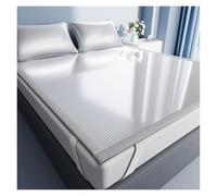 Générique Surmatelas Rafraîchissant for Dormeurs Sensibles À La Chaleur, Parure De Literie D'été Respirante avec Technologie Soie Glacée, Protection De Matelas Antidérapante(Gray,90 * 190cm)