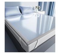 Générique Surmatelas Rafraîchissant for Dormeurs Sensibles À La Chaleur, Parure De Literie D'été Respirante avec Technologie Soie Glacée, Protection De Matelas Antidérapante(Blue,200 * 220cm)