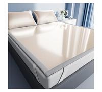 Générique Surmatelas Rafraîchissant for Dormeurs Sensibles À La Chaleur, Parure De Literie D'été Respirante avec Technologie Soie Glacée, Protection De Matelas Antidérapante(Yellow,80 * 190CM)