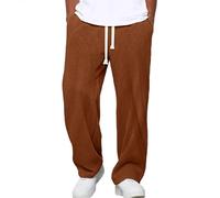 Générique Surpantalon Imperméable Homme, Velours Doublé Éclair Pantalon Japonais Homme, Jogging Large, Musculation Ample Marque Grande Côtelé Vêtements Survette Vetement Survetement, XXL