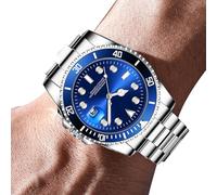 Générique Surveillez Les Hommes - Smart Watch | Chronographe | Acier Inoxydable | Imperméable | Wristwatch Business | Mode décontractée | Cadeau pour Hommes