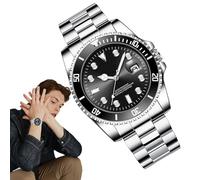 Générique Surveillez Les Hommes - Smart Watch | Chronographe | Acier Inoxydable | Imperméable | Wristwatch Business | Mode décontractée | Cadeau pour Hommes