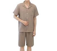 Générique Survêtement Homme 2 Pièces Ensemble Jogging Sport Pantalon Chemise Short Été Costume - Chemises + pantalon court - Ensemble ample doux - Plage - Ensembles de loisirs