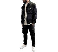 Générique Survêtement Homme 2 Pièces Ensemble Pull Veste Et Pantalon Jogging Combinaison Tenue De Sport Manteau Couleur Unie Blouson Pantalons Streetwear Veste Hip-Hop Y2k Skateboard
