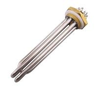 Générique SUS304 DN32 1 1/4 "BSP 24V 600W 900W 1200W 1500W DC Réchauffeur d'immersion d'élément de Chauffe-Eau Tubulaire élément Chauffant (Size : 900w, Color : 24v)