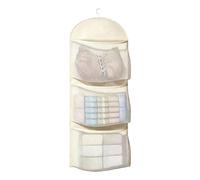 Générique Suspending Organizer with Pockets - Polyester, 3-Tier Mesh Shelf | Lingerie, Underwear, Sock Storage Hanger for Door, Wall, Closet, Home, Dorm, Bedroom, Bathroom, RV, Travel