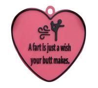 Générique Suspendu Péter, c'est juste souhaiter que vos fesses laissent le pet devenir un pendentif de souhait (5x5x0. 25CM)