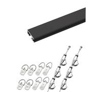 Générique Suspension for Tableaux avec Anneaux de Fixation Murale/Plafond, idéal for Les musées et galeries d'art.(Black-200cm,130cm/51.18 in)