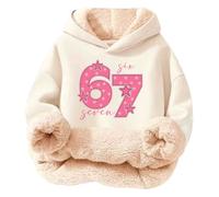 Générique Sweat à Capuche 67 Coton Bio Doux Couleur Vif et Durable idéal pour Les Vacances pour（3-16Y） Sweatshirt Convient aux Enfants Unisexe