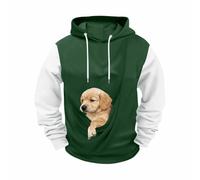 Générique Sweat à Capuche avec Pochette Kangourou pour Chat Chiens | Pull Pochette Kangourou de Transport pour Chat et Chien Pull à Manches Longues pour Les Amoureux des Animaux domestiques