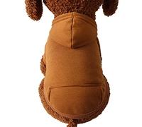 Générique Sweat à Capuche d'hiver avec Poches, Manteau Chien Hiver Petite Taille, Sweat-Shirt vêtements Chauds pour Chat, Pull-Overs Veste pour Chihuahua, pour l'automne et l'hiver par Temps Froid B