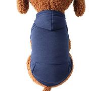 Générique Sweat à Capuche d'hiver avec Poches, Manteau Chien Hiver Petite Taille, Sweat-Shirt vêtements Chauds pour Chat, Pull-Overs Veste pour Chihuahua, pour l'automne et l'hiver par Temps Froid B