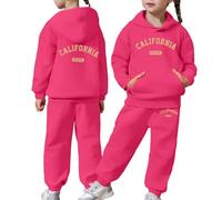 Générique Sweat à Capuche et Pantalon à Manches Longues pour Enfant Ensemble Polyvalent Unisexe Confort Thermique idéal pour l'automne et l'hiver adapté à la Vie Quotidienne et à l'école (8-9 Years)