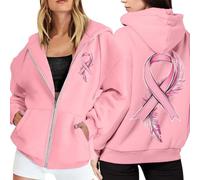 Générique Sweat a Capuche Femme Cancer du Sein Femmes Vêtements Veste Vest Sport Sweats À Top Sportswear Blousons Vêtement Sweatshirts Sweatshirt Blouson Vetement De Legere Ete Zippé Vetements Sweet